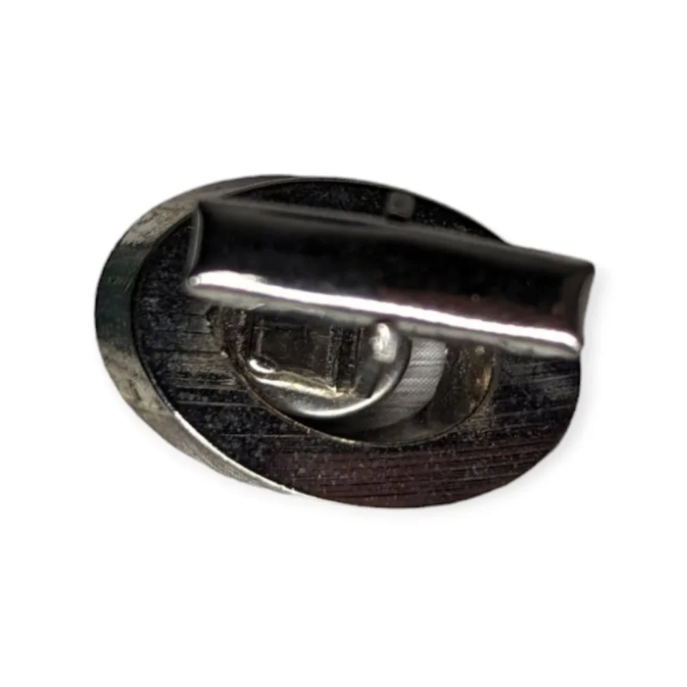 Men's Silver Tone & Black Cufflinks